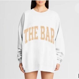 the bar white crew neck